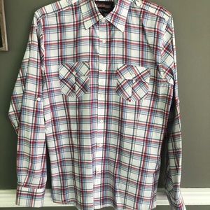 Blue/Red Button Shirt